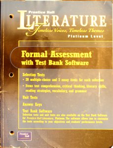 Open Book Tests (Literature Timeless Voices, Timeless Themes, Platinum Level) by Prentice Hall