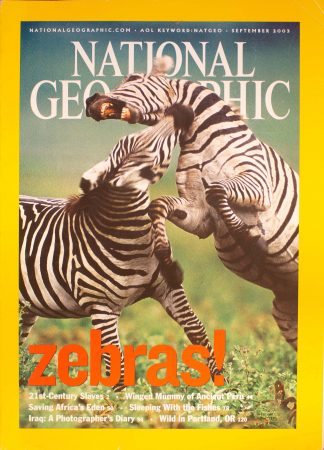 National Geographic, September 2003, "Zebras!"