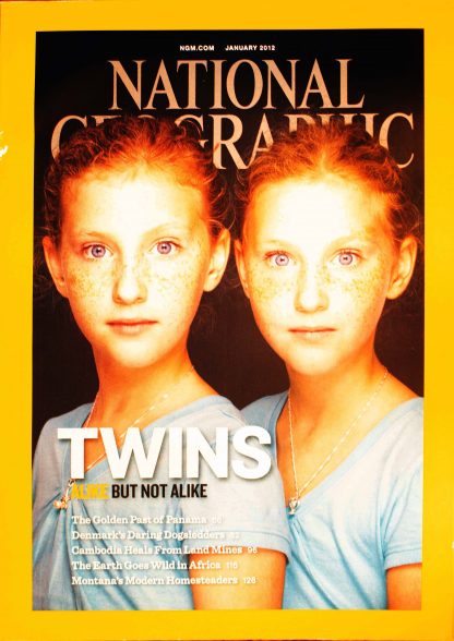 National Geographic, January 2012, "TWINS ALIKE BUT NOT ALIKE"
