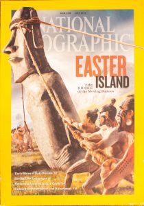 National Geographic, July 2012, "EASTER ISLAND; The Riddle of the Moving Statues"
