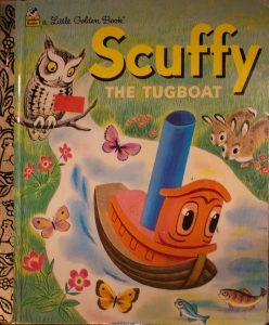 Scuffy the Tugboat and His Adventures Down the River Hardcover – by Gertrude Crampton (Author), Tibor Gergely (Illustrator)